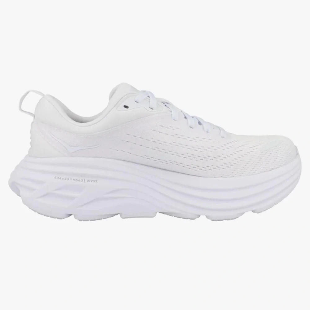 HOKA BONDI 8 WIDE Women Running Shoes in Turquoise Purple, Comes in Box as shown - Picture 4 of 11